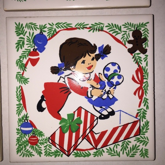 4 Jasco ceramic coaster vintage - Picture 5 of 8